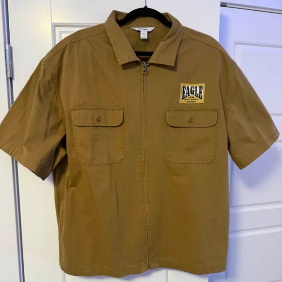 Short-Sleeve Moto Zip Shirt - Picture 2 of 7